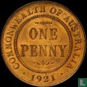 L'Australie 1 penny 1921 (Melbourne) (Indian reverse) - Image 1