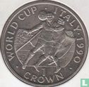 Gibraltar 1 Crown 1990 "Football World Cup in Italy - Player heading ball" - Bild 2