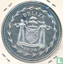 Belize 10 dollars 1974 (PROOF - silver) "Great curassow" - Image 1