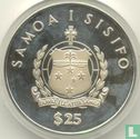 Samoa 25 tala 1986 (PROOF) "Sailing ship Kon-Tiki" - Afbeelding 2