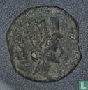 Romeinse Rijk, AE Semis, 14-37 AD, Tiberius, Carteia, Hispania - Afbeelding 1