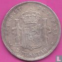 Spain 5 pesetas 1878 (DE-M) - Image 2