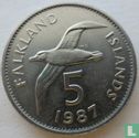 Falkland Islands 5 pence 1987 - Image 1