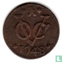 VOC 1 duit 1748 (Zeeland) - Image 1