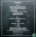 Manuel de Falla: Nights in the Gardens of Spain + Concerto Harpsichord & Piano Versions - Afbeelding 2