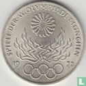Deutschland 10 Mark 1972 (J) "Summer Olympics in Munich - Olympic rings and flame" - Bild 1