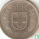 Zwitserland 5 francs 1977 - Afbeelding 1