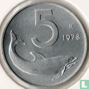 Italien 5 Lire 1978 - Bild 1