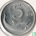 Italië 5 lire 1979 - Afbeelding 1