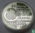 Aruba 25 florin 2001 (PROOF) "15th anniversary of Status Aparte" - Image 1