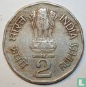Inde 2 roupies 1994 (Bombay) - Image 2