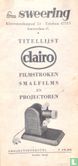 (Dealer) titellijst Clairo filmstroken, smalfilms en projectoren  - Afbeelding 1