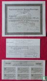 Nederlandsch-Indische Spoorwegmaatschappij, Aandeel 1000 Gulden,en 6 kleinere coupons f1000 1922 plus rechtsherstel - Image 1