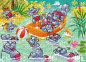 Happy Hippos maxi puzzel - Image 1