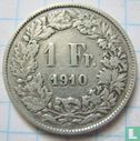 Zwitserland 1 franc 1910 - Afbeelding 1