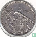 Spain 5 pesetas 1957 (72) - Image 1