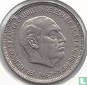 Spain 5 pesetas 1957 (72) - Image 2