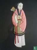 Chinese vrouw met lotusbloem