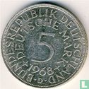 Duitsland 5 mark 1968 (D) - Afbeelding 1