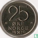 Norvège 25 øre 1976 - Image 1