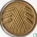 Duitse Rijk 10 rentenpfennig 1924 (J) - Afbeelding 1