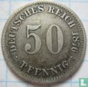 Duitse Rijk 50 pfennig 1876 (D) - Afbeelding 1