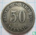 Empire allemand 50 pfennig 1877 (A - type 1) - Image 1