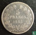 France 5 francs 1833 (H) - Image 1