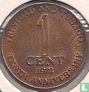 Trinidad en Tobago 1 cent 1972 (zonder FM) "10th anniversary of Independence" - Afbeelding 1