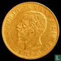 Italie 20 lire 1863 - Image 1