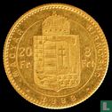 Hungary 8 forint / 20 francs 1888 - Image 1
