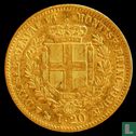 Sardinien 20 Lire 1853 (P) - Bild 2