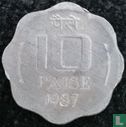 Inde 10 paise 1987 (C) - Image 1