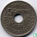 Tunesië 5 centimes 1938 (AH1357) - Afbeelding 1