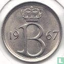 Belgique 25 centimes 1967 (NLD) - Image 1