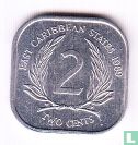 États des Caraïbes orientales 2 cents 1989 - Image 1