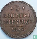Rusland 3 kopeken 1842 (CIIM) - Afbeelding 1