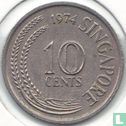 Singapour 10 cents 1974 - Image 1