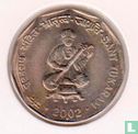 India 2 rupees 2002 (Mumbai) "Saint Tukaram" - Image 1