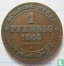 Saxony-Albertine 1 pfennig 1868 - Image 1