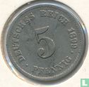 Duitse Rijk 5 pfennig 1899 (G) - Afbeelding 1
