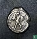 Poseidonia, Lucania, AR Diobol, 480-400 BC, Onbekend heerser, Italië - Afbeelding 1