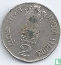 Inde 2 roupies 1996 (Hyderabad - 6,06 gr) - Image 2