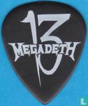 Thirteen Tour Megadeth Plectrum, Guitar Pick, Chris Broderick, 2012 - Afbeelding 1