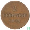 Bavaria 2 pfennige 1844 - Image 1
