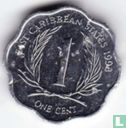 États des Caraïbes orientales 1 cent 1993 - Image 1