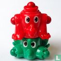 Color-figurines (red, green) - Image 1