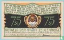 Zeulenroda, Stadt - 75 Pfennig (3) 1921 - Bild 2