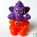 Color-figurines (purple, orange) - Image 1