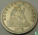 États-Unis ¼ dollar 1876 (sans lettre) - Image 1